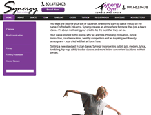 Tablet Screenshot of dancewithsynergy.com